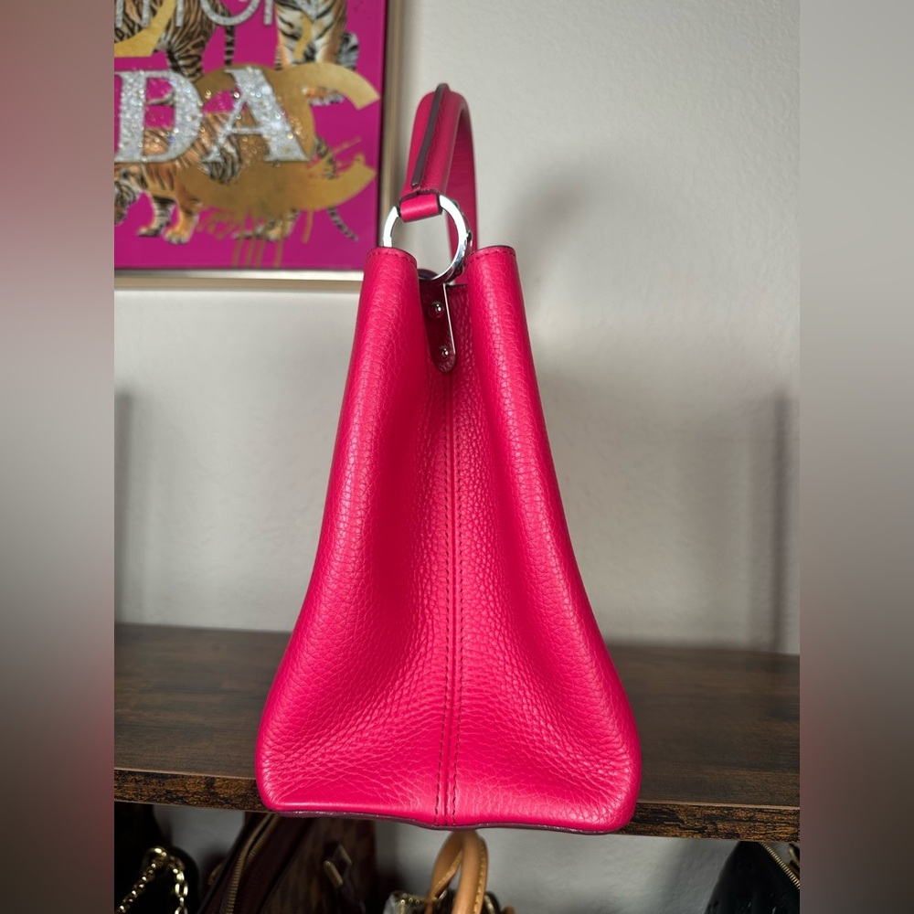 Authentic Louis Vuitton Hot Pink Capucines Top Handle Satchel - Picture 5 of 16